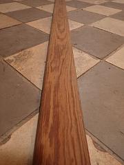 Schlichter Handlauf aus Pitchpine, ca. L 360 cm