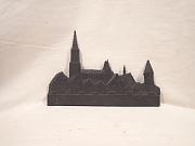 "Ulm" Gusseisenwandbild, ca. B 36,5 cm x H 25 cm