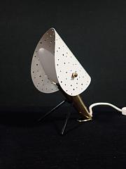 Tischleuchte von Ernest Igl für Hillebrand, 50er-Jahre Wandleuchte ca. B 10 cm x H 18 cm