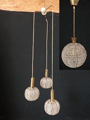 60er- Jahre Kaskaden und Hängeleuchte von Emil Stejnar für Rupert Nikoll