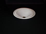 Plafonierte Deckenleuchte aus den 60er - Jahren, ca. B 48 cm x H 10 cm