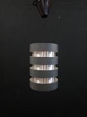 60er - Jahre Hängeleuchte " Eiffel" von Jo Hammerborg für Fog & Morup, ca. B 17,5 cm x H 25 cm