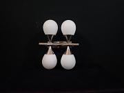 70er - Jahre Wandleuchte von Kaiser, ca. B 32 cm x H 26 cm