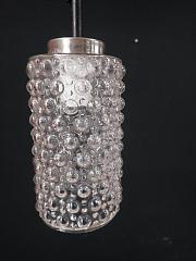 Kleine Hängeleuchte aus Bubble Glas, ca. H 14,5 x Ø 9 cm
