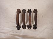 Zieh und Stoßgriffe, Türgriffe aus Messing, ca. B 5 cm x H 24 cm