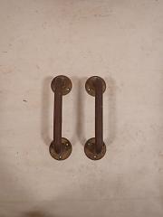 Zieh und Stoßgriff Paar, Türgriff, ca. B 5 cm x H 19,4 cm