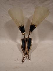 Wandleuchte aus den 50er-Jahren, Tütenleuchte