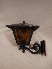 Außen-Wandleuchte mit Butzenglas, ca. B 24 cm x H 32 cm, VERKAUFT