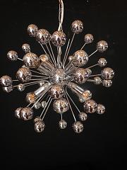 Hängeleuchte Chrom Sputnik aus den 70er-Jahren