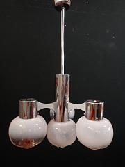 Hängeleuchte Mazzega aus Muranoglas, 70er-Jahre Kronleuchter