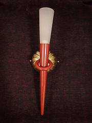 Italienische Fackelleuchte, ca. B 14,5 cm x H 42,2 cm