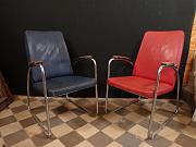 Stahlrohrstuhl von Mauser, ca. B 54 x H 90 cm