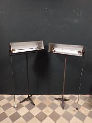 Strahler mit Standfuß, ca. H 130 cm