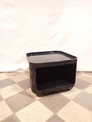 Beistelltisch auf Rollen von Anna Castelli für Kartell, ca. B 38 x T 38 x H 28 cm