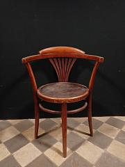 Bugholzstuhl von Thonet, Modell B28, Rundsessel