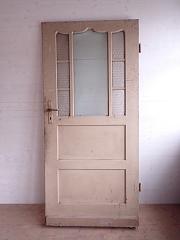 Haustür mit Glasfüllung, DIN rechts, ca. B 91,3 x H 198,5 cm