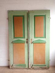 Zweiflügelige bunte Haustür, DIN rechts, ca. B 139,3 x H 200 cm