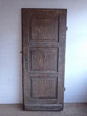 Eichenhaustür, Nebeneingangstür, DIN links, ca. B 80 x H 195,5 cm