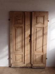 Abgelaugte Haustür mit 1,5 Flügeln, DIN rechts, ca. B 126 x H 193 cm