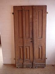 1,5 Flügelige Haustür aus Weichholz, ca. B 112 cm x H 216 cm, DIN re