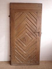 Rustikale Haustür, DIN rechts, ca. B 90 x H 186 cm