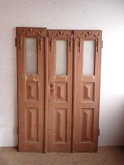 1,5 flügelige Haustür aus Weichholz, DIN li, ca. B 120,5 x H 183,5 cm