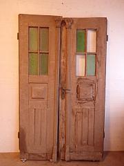 1,5 flügelige Haustür aus Eiche, DIN links, ca. B 121 x H 203 cm