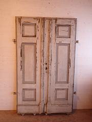 Zweiflügelige Haustür mit Kassettenfüllung, DIN li, ca. B 113 x H 189,5 cm