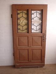 Haustür mit Initialen und Jahreszahl, DIN rechts, ca. B 95 x H 186 cm