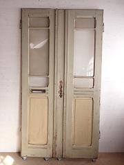 1,5 flügelige Wohnungstür aus Weichholz, DIN links, ca. B 117 x H 221 cm