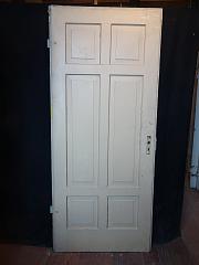 Zimmertür mit 6 Füllungen, DIN re, ca. 87,5 x 209,5 cm