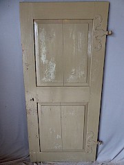 Zimmertür mit barocken Beschlägen, DIN re, ca. 84,5 x 186 cm